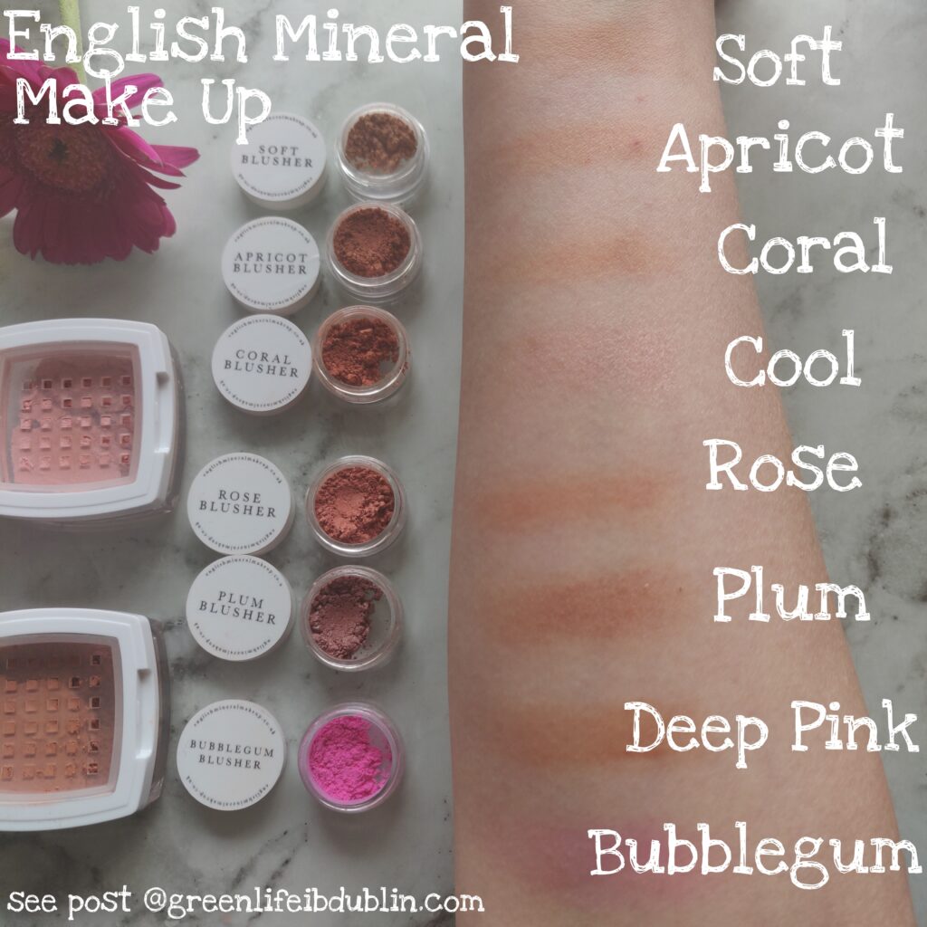 English Mineral Make Up Swatches & Review - Green Life In Dublin  