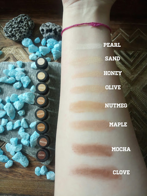 AnnMarie Skincare Mineral Foundation Swatches