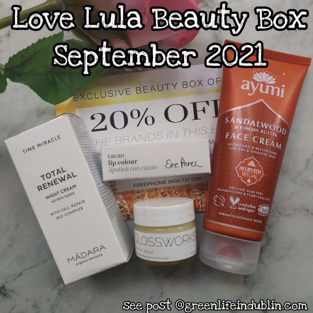 LOVE LULA BEAUTY BOX SEPTEMBER 2021