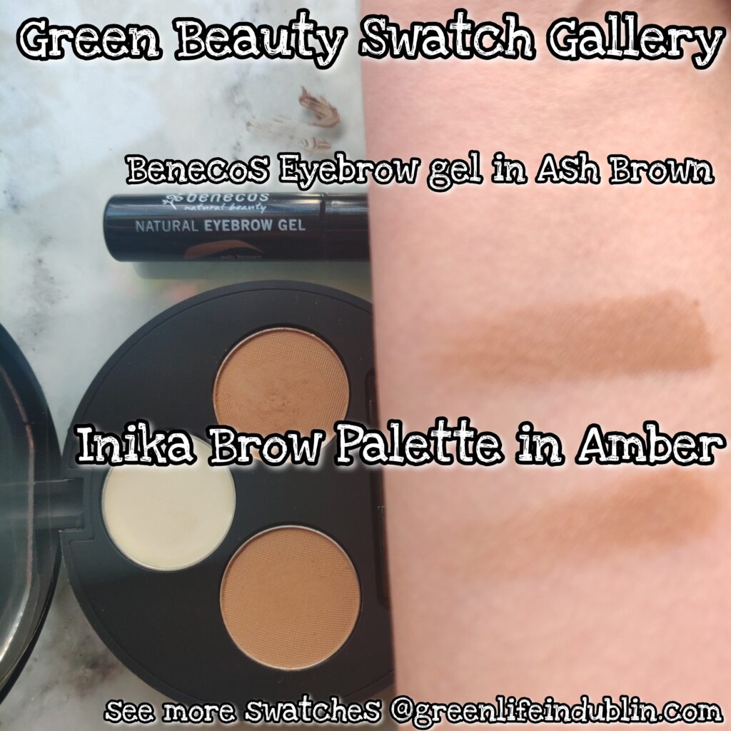 Inika Brow Palette Amber swatches