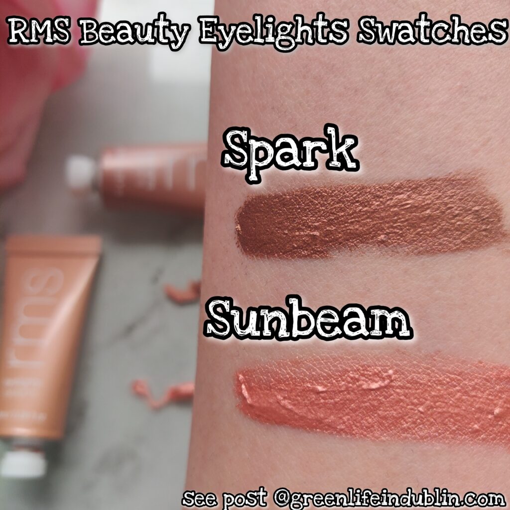 RMS Beauty Eyelights Cream Eyeshadows first impressions review & swatches - Green Life In Dublin