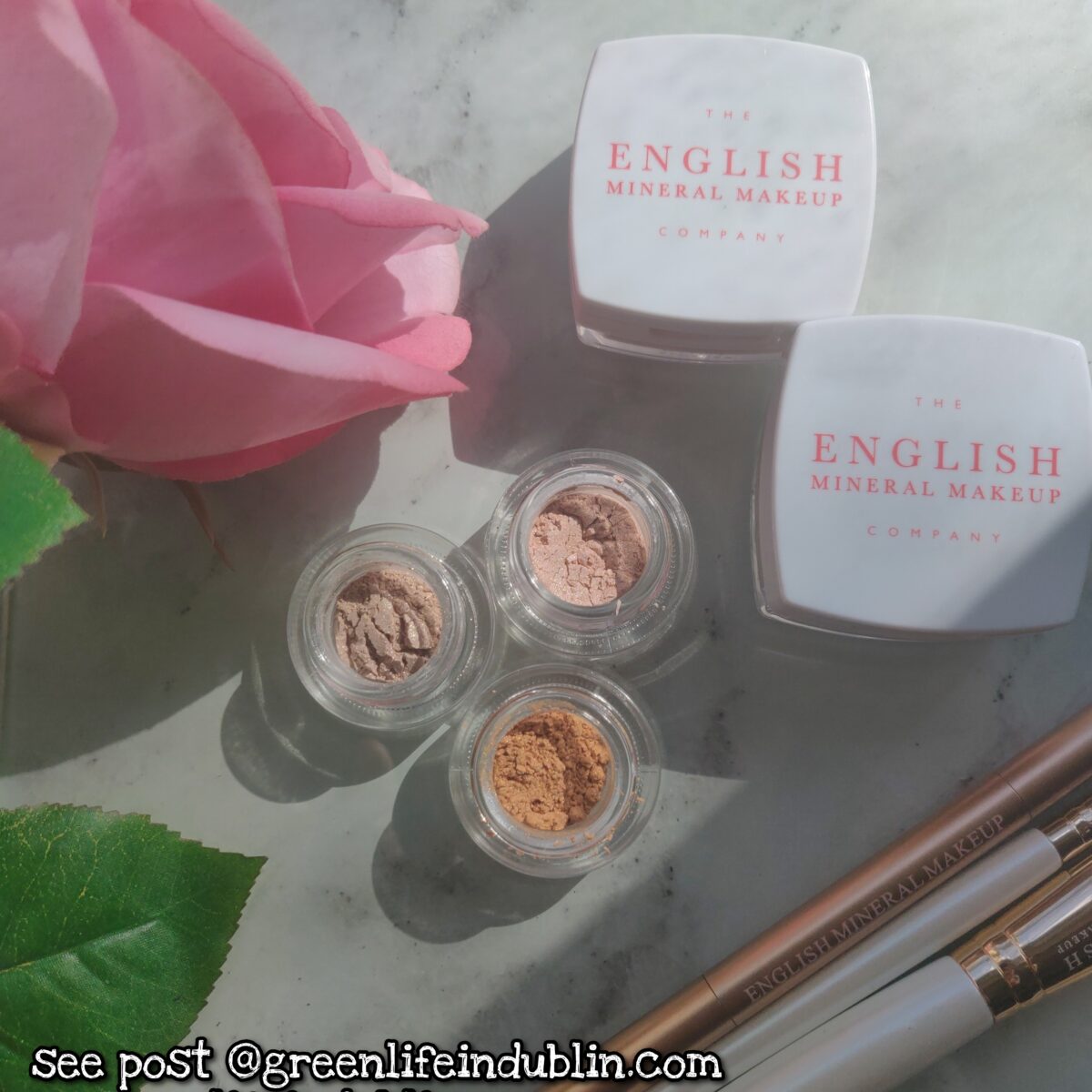 English Mineral Make Up Eye Pigment Naturals Collection swatches & first impressions – Green Life In Dublin