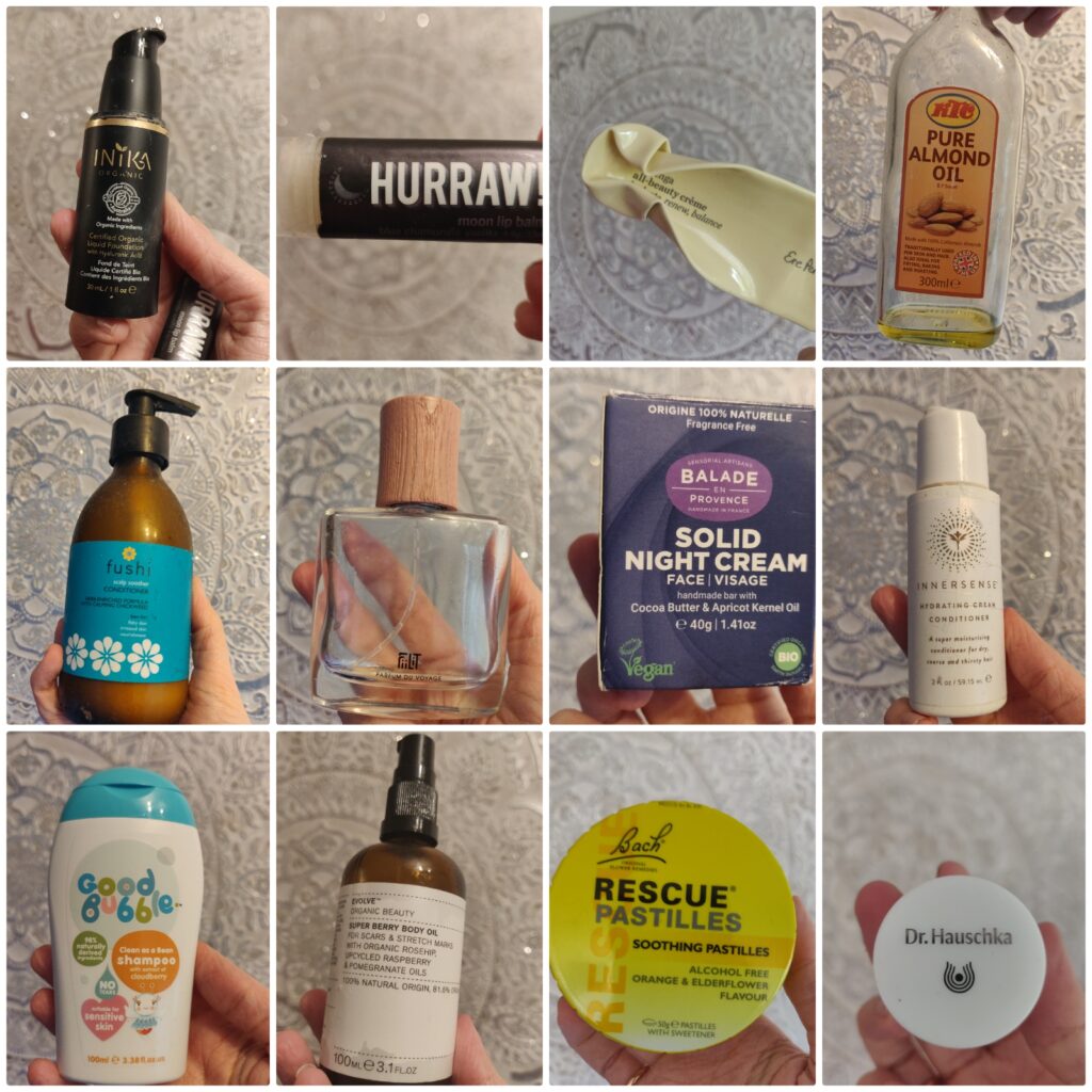 Natural Products Empties - Winter 22-23 - Green Life In Dublin